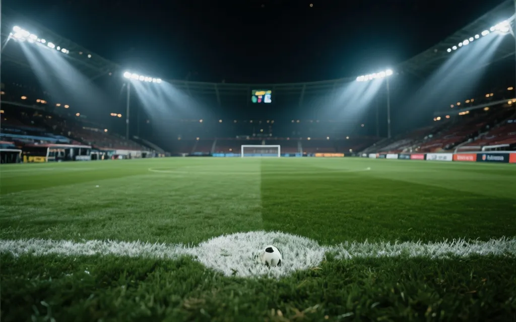 淘汰赛夜晚球场氛围与点球大战紧张时刻的专题配图